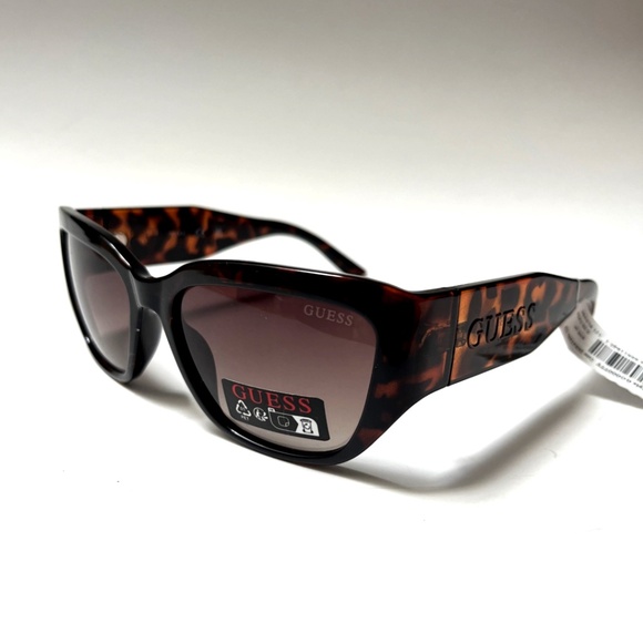 GUESS Wrap Sunglasses GO00077 Acetate Tortoise Shell Logo Brown main image 7